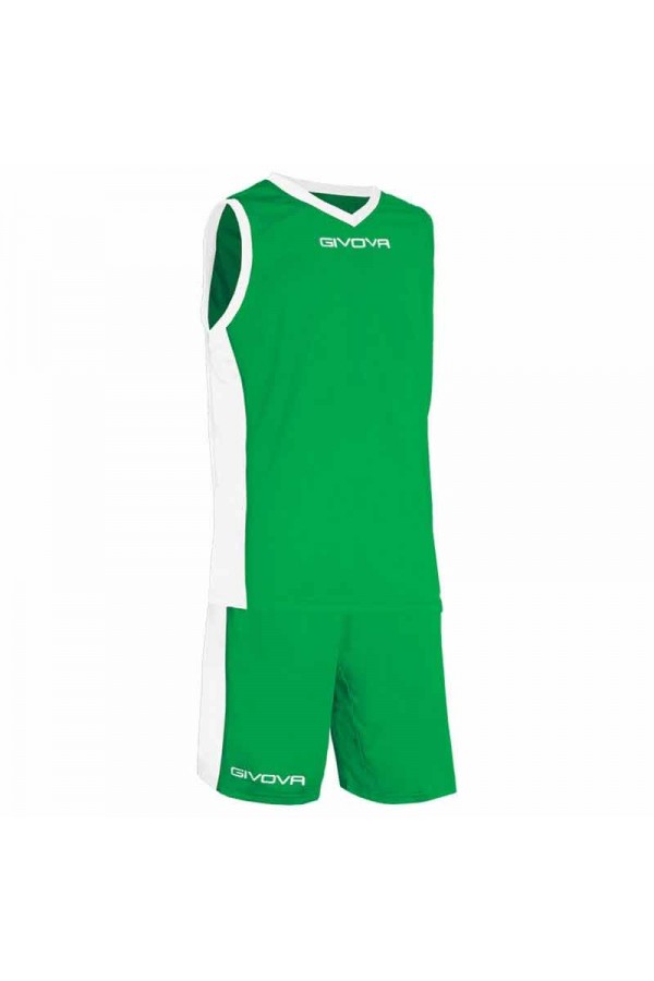 Givova εμφανιση μπασκετ Kit PowerB05-1303 πρασινο-λευκο