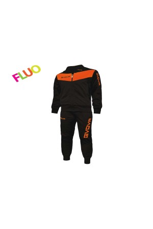 Givova tuta Visa fluo TR018F-1028 μαυρο-πορτοκαλι