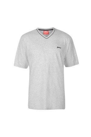 Slazenger T-Shirt με V λαιμοκοψη Γκρι