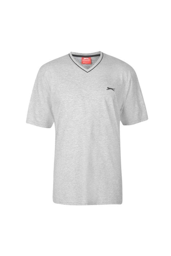 Slazenger T-Shirt με V λαιμοκοψη Γκρι