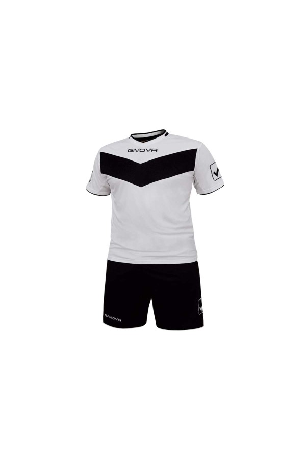 Givova Kit Vittoria T04-0310-Εμφανιση ποδοσφαιρου λευκο-μαυρο