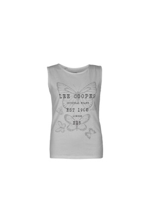 Lee Cooper T-Shirt-αμανικο λευκο