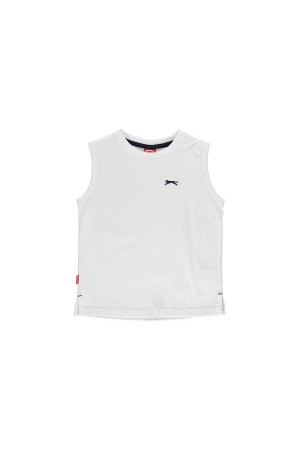 Slazenger T-shirt-παιδικο-5-6 χρονων-αμανικο-λευκο